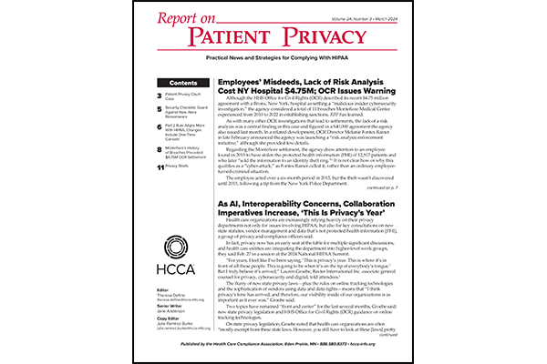 Report on Patient Privacy (RPP) | Learn more 