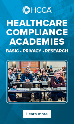 Register for one of HCCA's Healthcare Compliance Academies