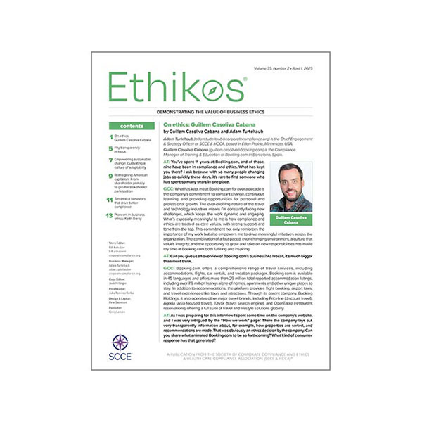 Ethikos Quarterly Member-exclusive newsletter | Read it now