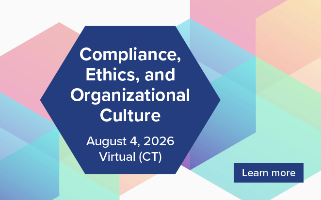 2026 Compliance, Ethics, and Organizational Culture