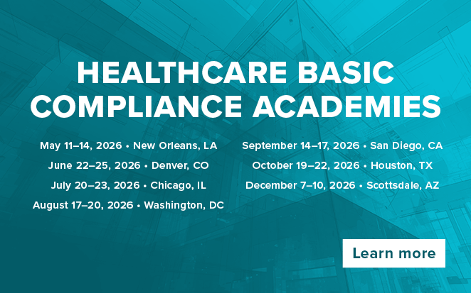 Healthcare Basic Compliance Academies | Multiple dates and locations | Learn more