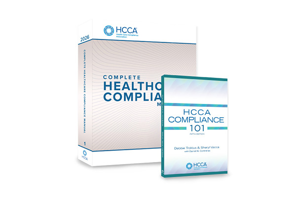 Check out HCCA's collection of manuals, books, and newsletters | Learn more 