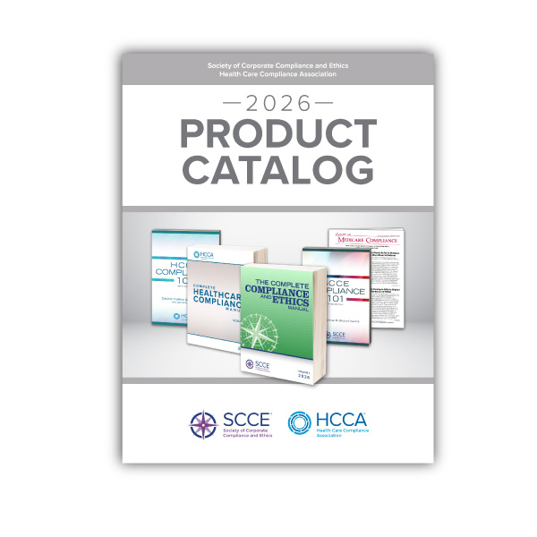 2026 SCCE & HCCA Product Catalog | Find the resource you need | Learn more