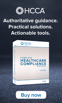 Updated for 2026!  Complete Healthcare Compliance Manual | Learn more 