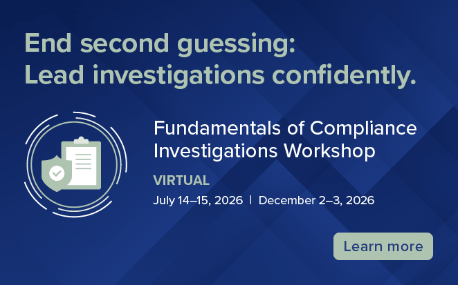 2026 Fundamentals of Compliance Investigations