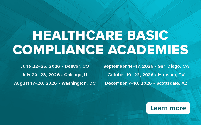 Healthcare Basic Compliance Academies | Multiple dates and locations | Learn more