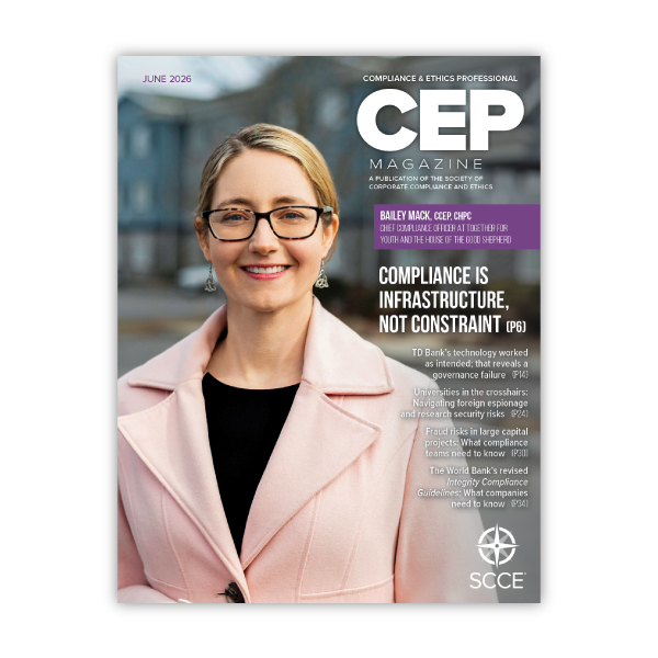 June 2026 Member-Exclusive CEP Magazine is now available! Read it now 