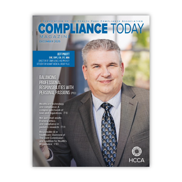 December 2025 Compliance Today  Magaine is now available | Read now