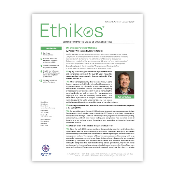 Member exclusive Ethikos Jan-Mar 2026 Newsletter
